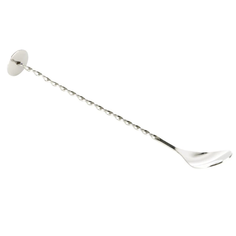 Barlöffel mit Stößel-Platte 28 cm Edelstahl BS0005S  color Svart