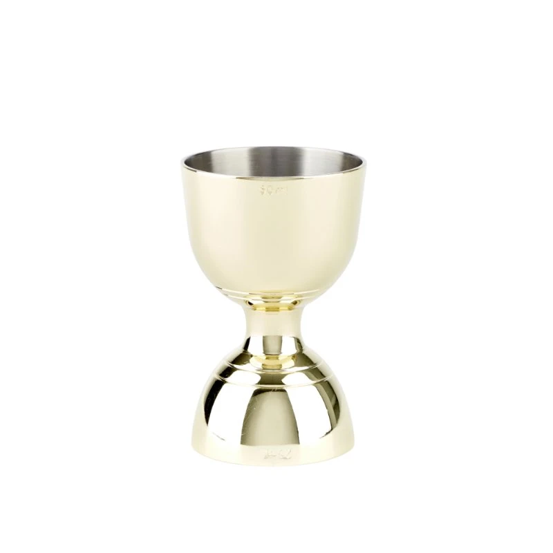 Jigger Bell 25/50 ml Gold Edelstahl JG0004G  color Svart