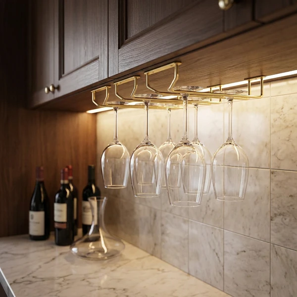 Glashalter Gold 60 cm GHG0024  color Svart