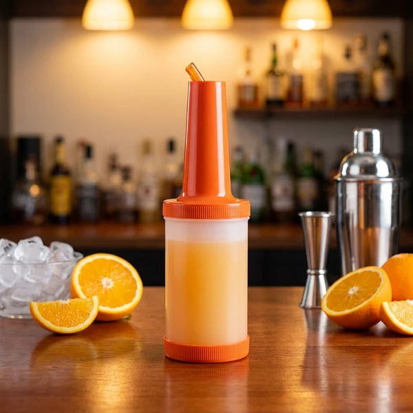Store & Pour Flasche 1L Orange PQO0002  color Svart