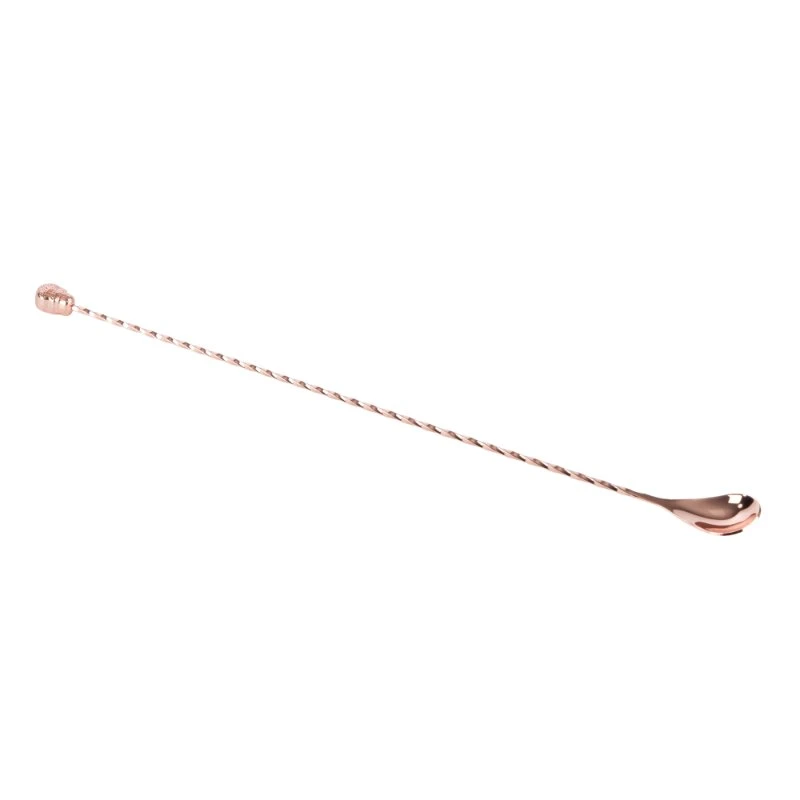 Barlöffel 40,5 cm Kupfer mit Totenkopf BS0050C  color Svart