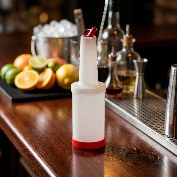 Store & Pour Flasche Rot 1L PQR0001  color Svart