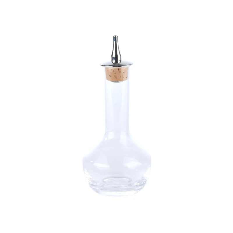 Klassische Bitterflasche 90ml – Silberner Ausgießer BB0004S  color Svart