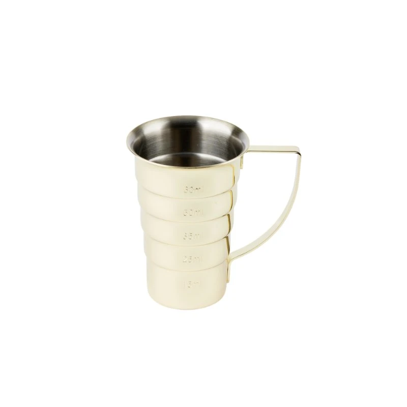 Jigger 6 cl Gold-Finish JG0082G  color Svart
