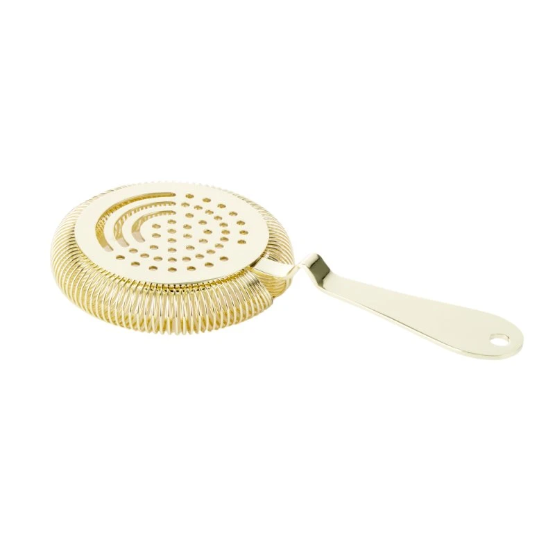 Cocktail Strainer Gold 18,5x9,5 cm Edelstahl ST0030G  color Svart