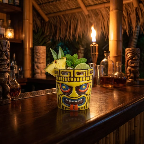 Tiki Becher Pele 43cl Keramik TK10068  color Svart