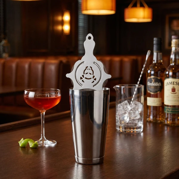 Bull Cocktail-Strainer 16 cm Edelstahl ST0029S  color Svart