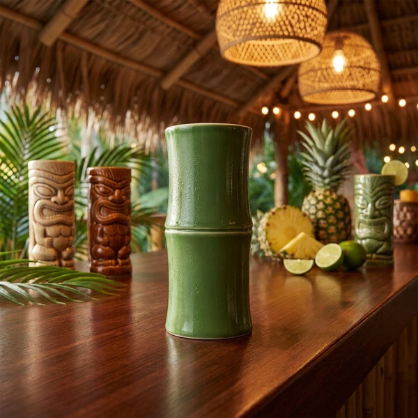 Tiki Becher Bamboo Natur 320ml TK10055  color Svart