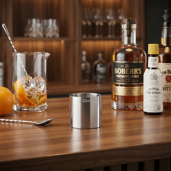 Jigger Barmaß 25 ml aus Edelstahl THIM25  color Svart