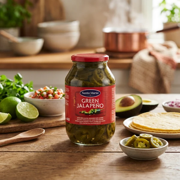Jalapeños Grün Geschnitten 23046 by SANTA M color Svart