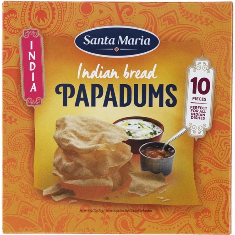 Pappadums mit Chili 209340 by SANTA M color Svart