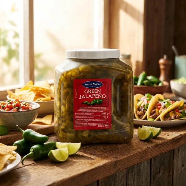 Jalapeños Grün Geschnitten USA 32173 by SANTA M color Svart