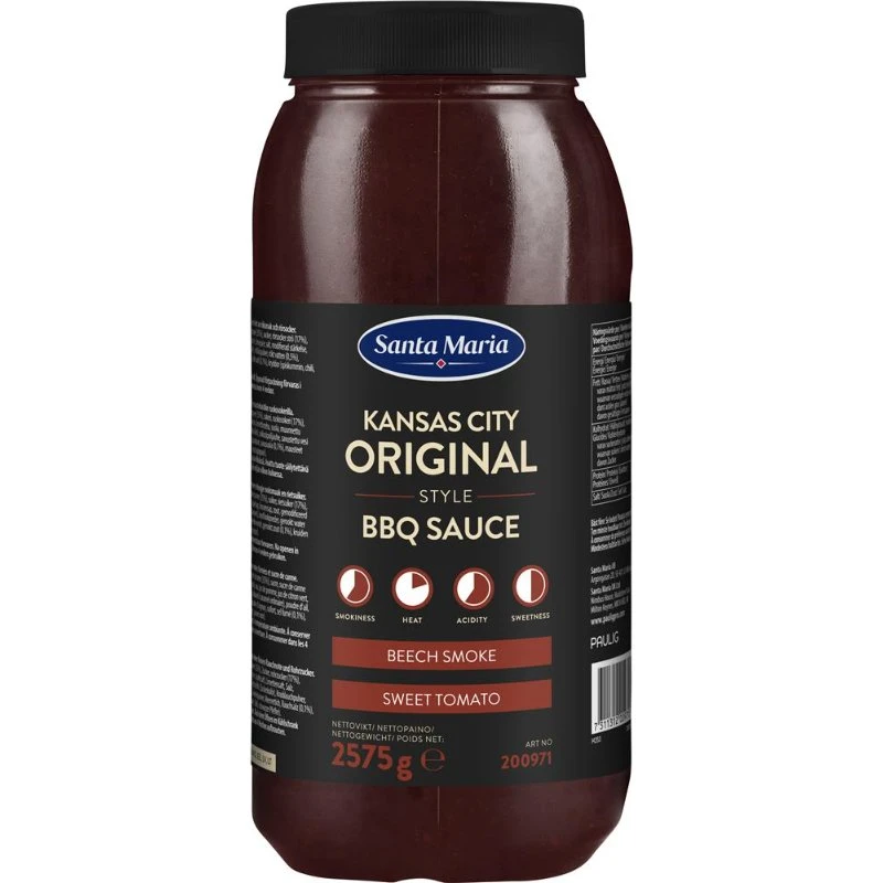 Barbecuesauce Kansas City BBQ 380595 by SANTA M color Svart