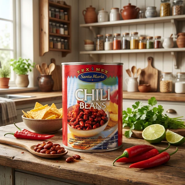 Chilibohnen 400 g 205883 by SANTA M color Svart
