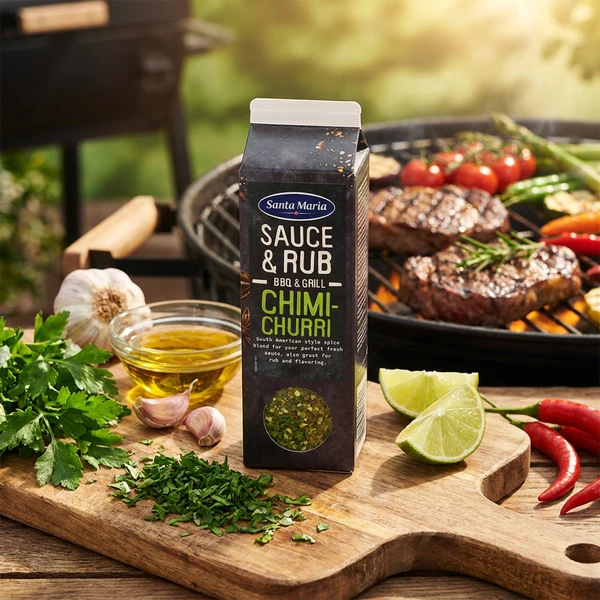 Barbecuesauce / RubMix Chimichurri 291771 by SANTA M color Svart