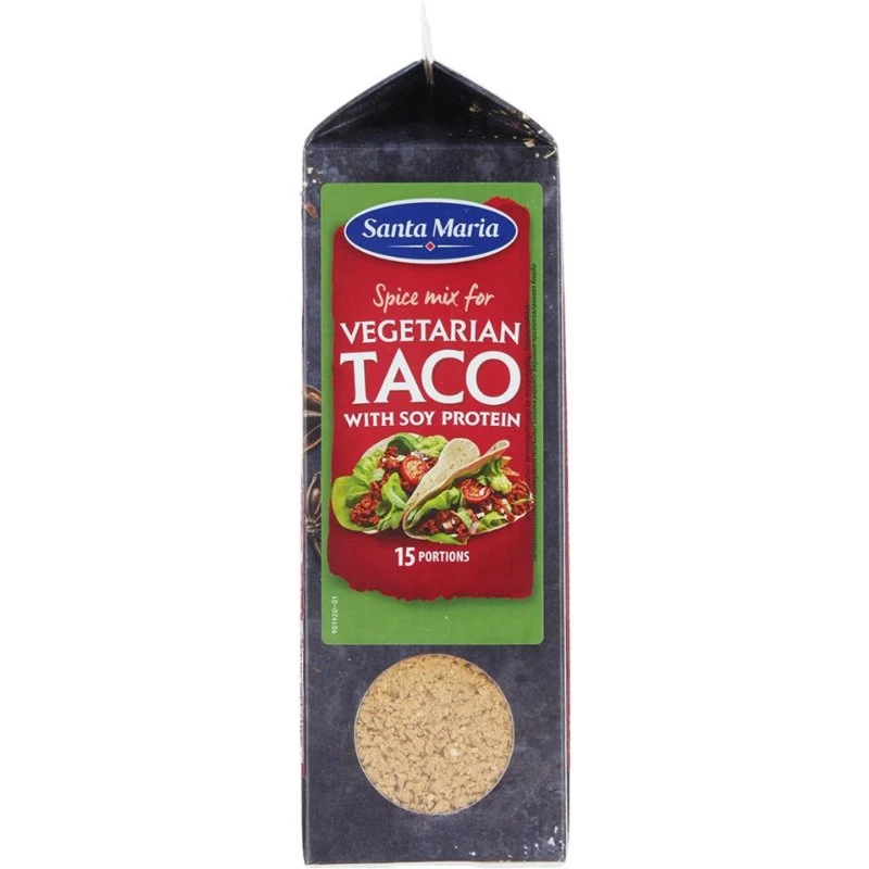 Taco-Gewürzmischung Vegetarisch 269014 by SANTA M color Svart