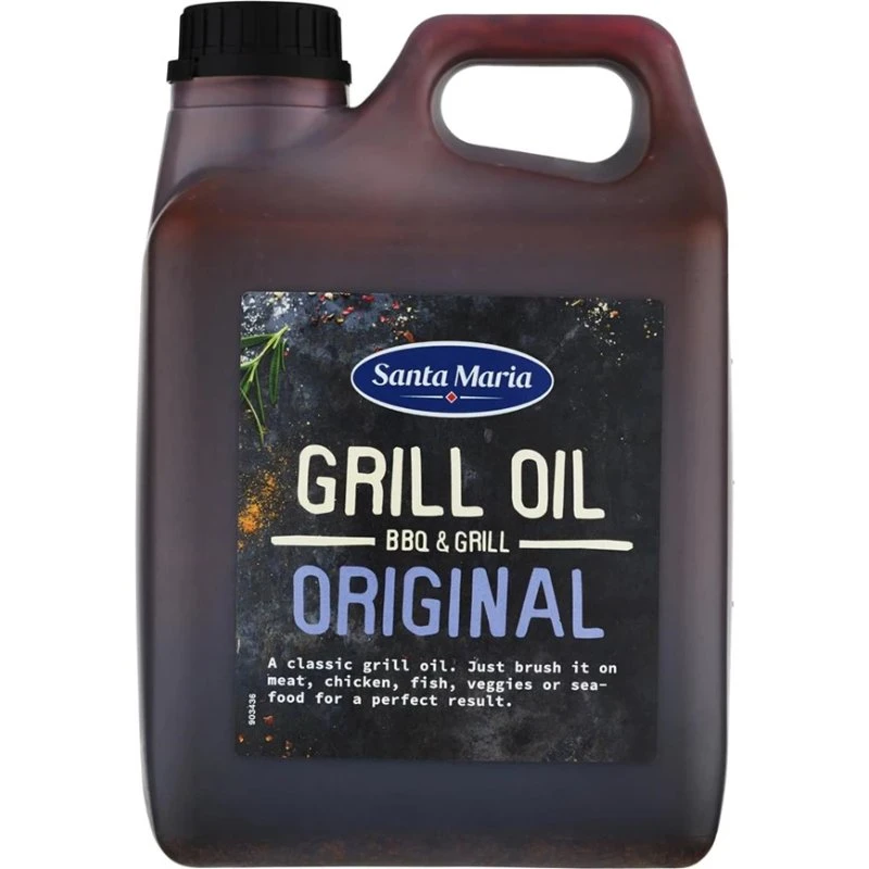 Grillöl AllRound 2,5 Liter 36998 by SANTA M color Svart