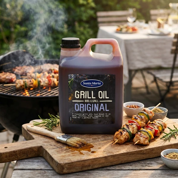 Grillöl AllRound 2,5 Liter 36998 by SANTA M color Svart