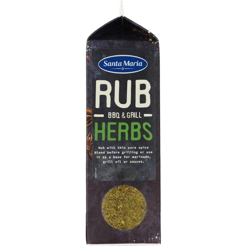 SANTA M Gewürzmischung DryMarinade/Rub Kräuter 269040 by SANTA M color Svart