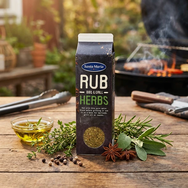 SANTA M Gewürzmischung DryMarinade/Rub Kräuter 269040 by SANTA M color Svart
