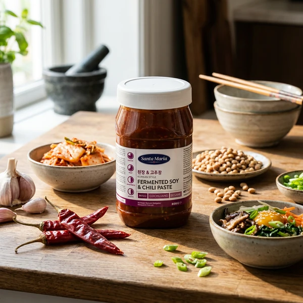Fermentierte Soja- & Chilipaste Koreanisch 363474 by SANTA M color Svart