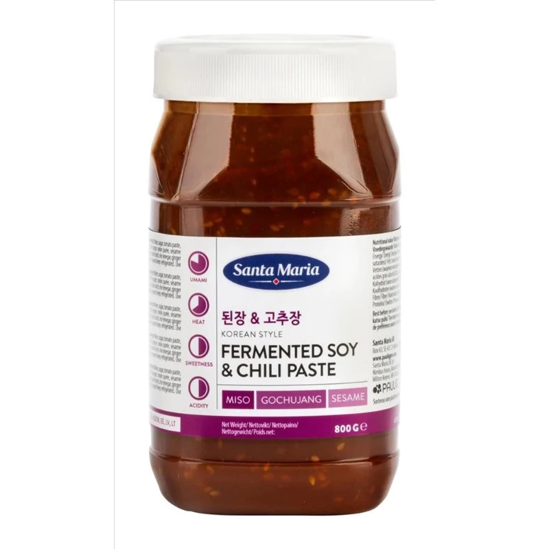 Fermentierte Soja- & Chilipaste Koreanisch 363474 by SANTA M color Svart
