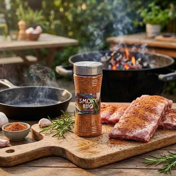 Gewürzmischung Barbecue Smoky 300 G 225801 by SANTA M color Svart