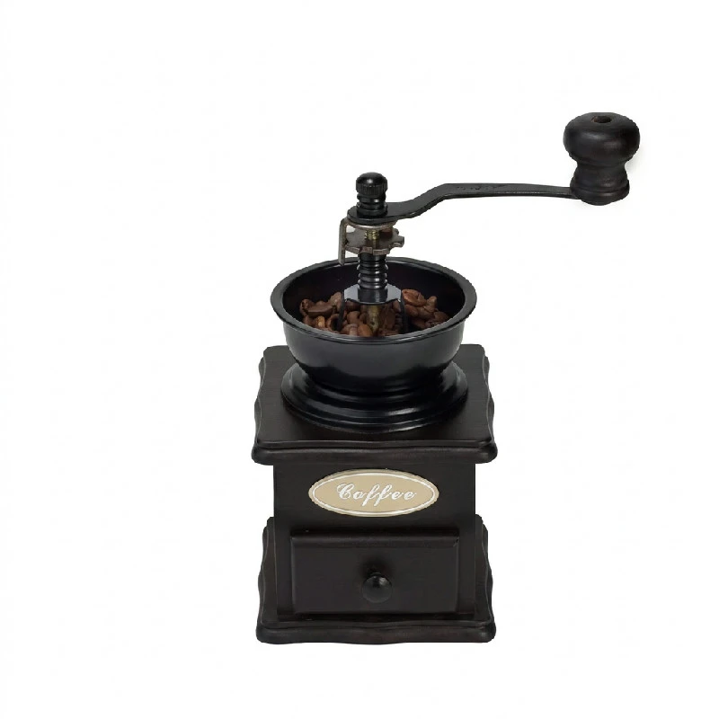 Kaffeemühle Retro Schwarzes Holz 4416303 by COSY & TRENDY color Svart