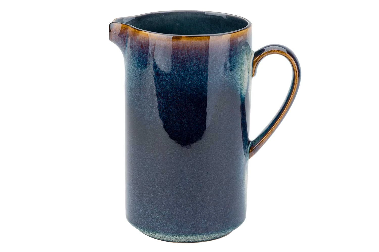 Krug aus blauem Porzellan 1,4 L – H19,5 cm 2936195 by COSY & TRENDY color Svart