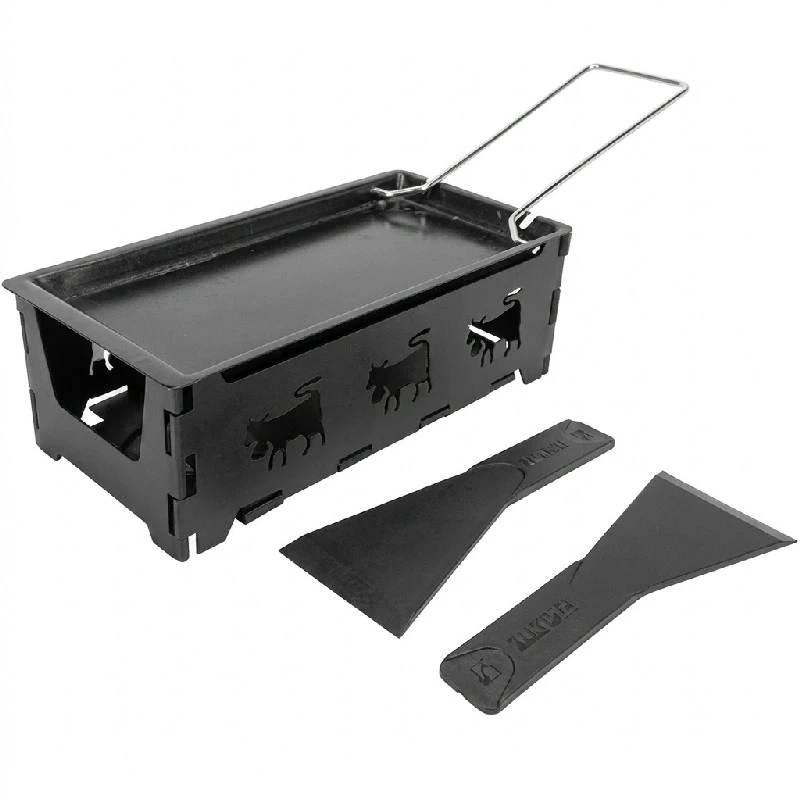 Klappbares Raclette aus Edelstahl für 2 Personen 5659008 by COSY & TRENDY color Svart