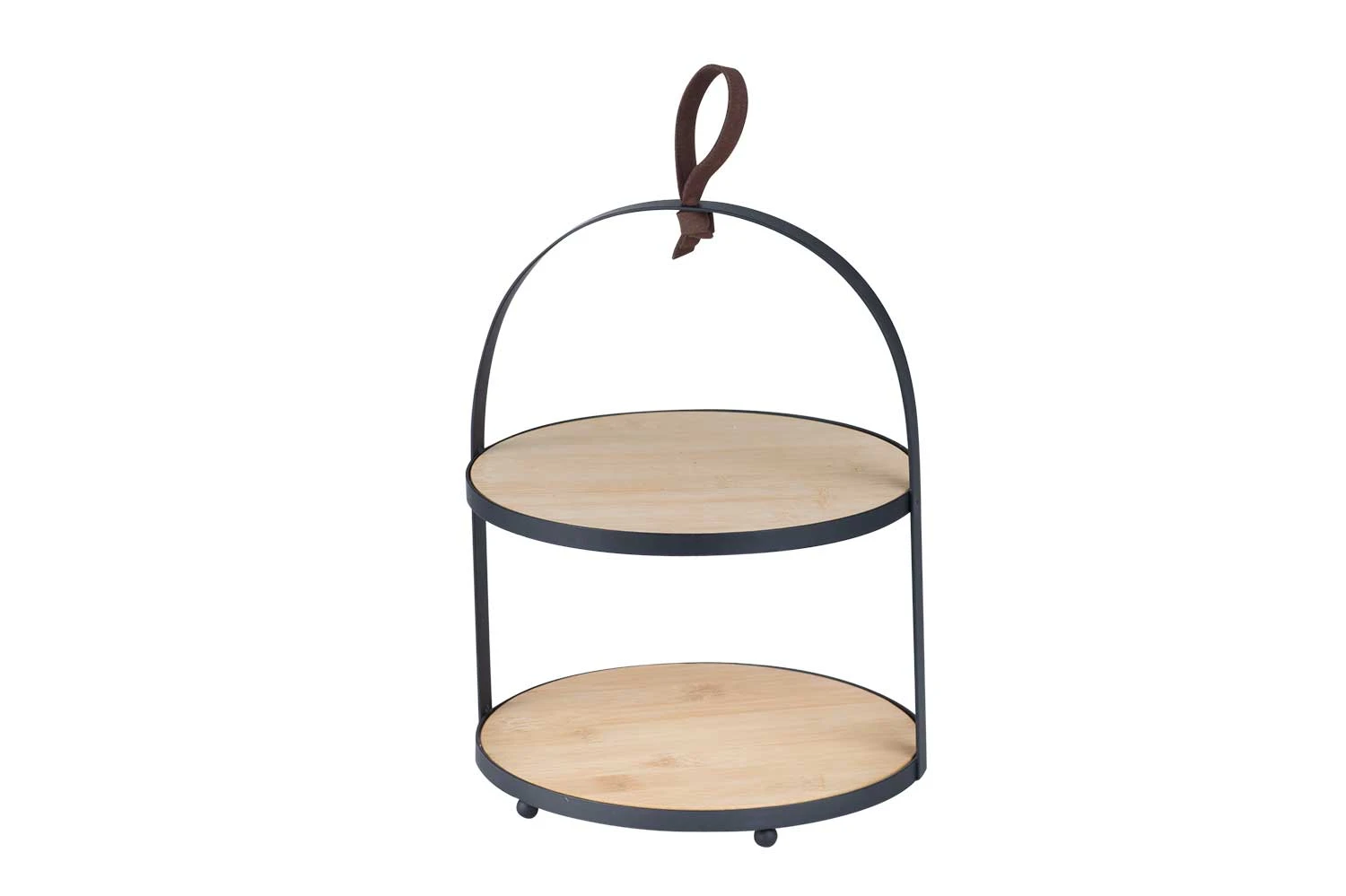 Bambus-Etagere mit Metallhalter 20,8 cm 8797347 by COSY & TRENDY color Svart
