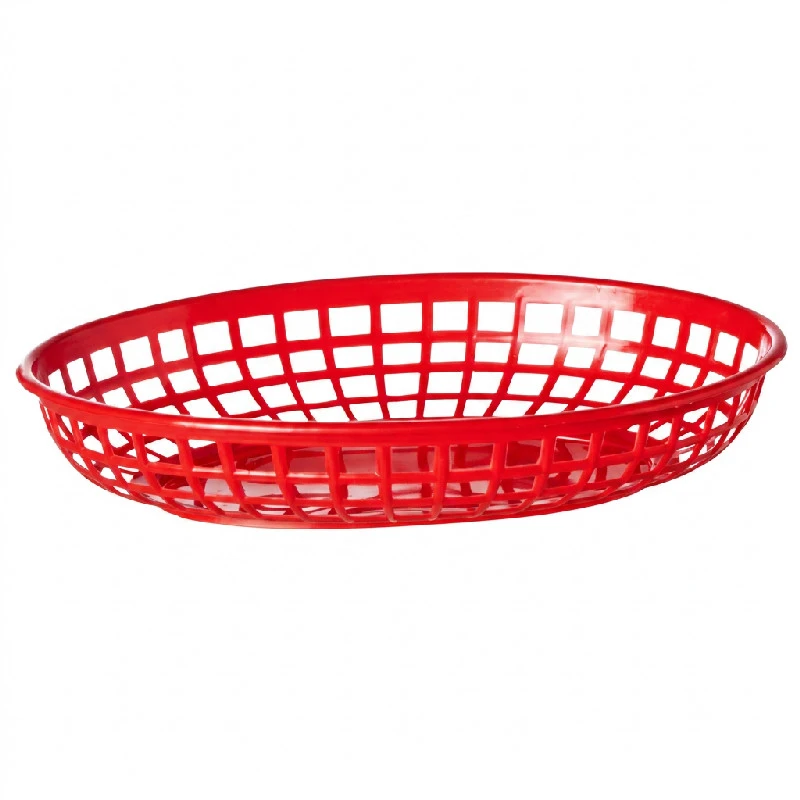 Burger-Servierkörbe Rot Kunststoff 6er-Set 23x14 cm 1669095 by COSY & TRENDY color Svart