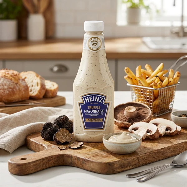 Heinz Trüffelmayo mit Sommertrüffeln & Pilzen 875 ml 337316  color Svart
