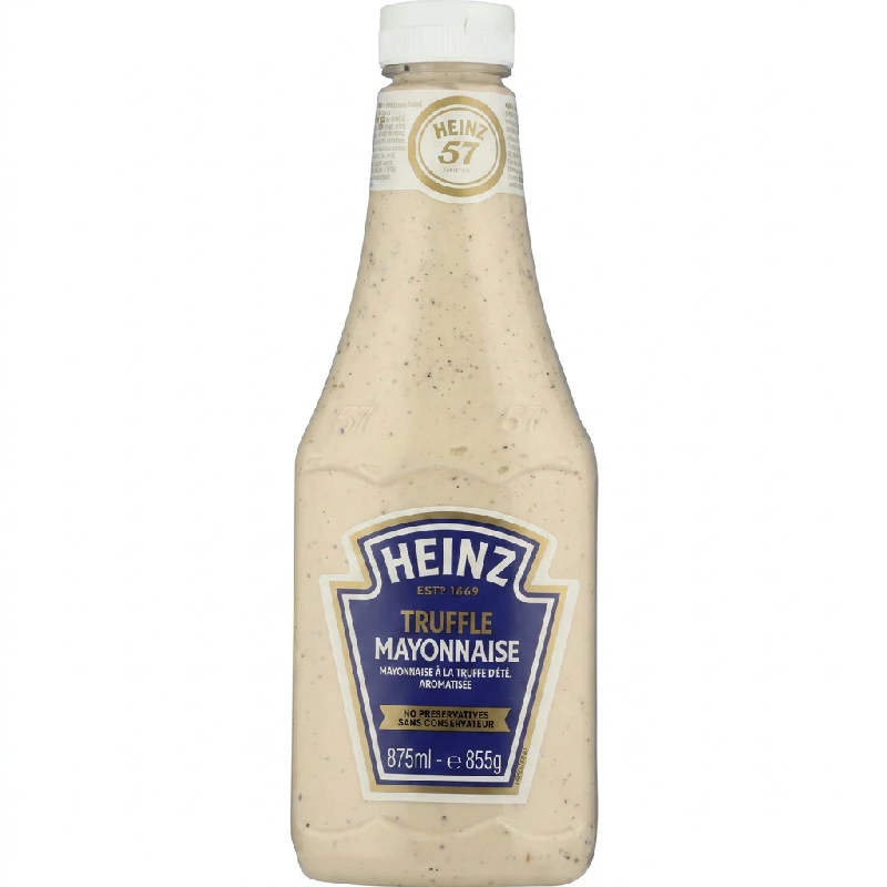 Heinz Trüffelmayo mit Sommertrüffeln & Pilzen 875 ml 337316  color Svart