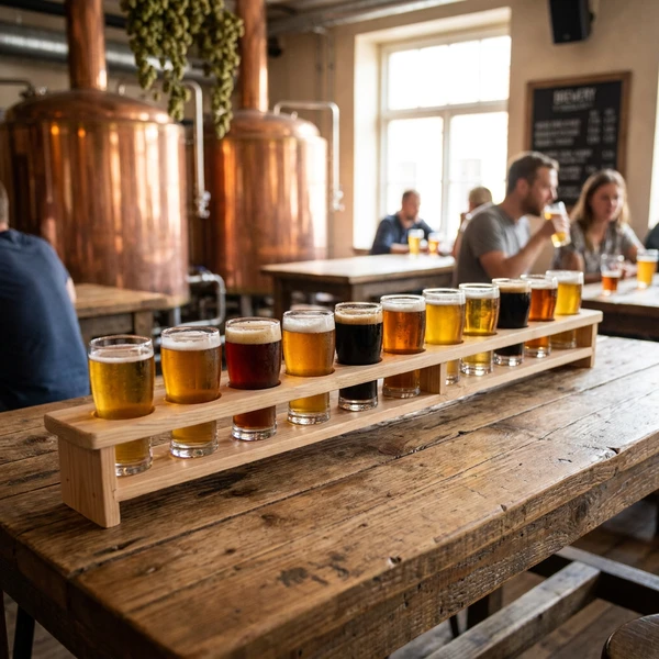 Bierbrett 1 Meter für 11 Gläser 605848  color Svart