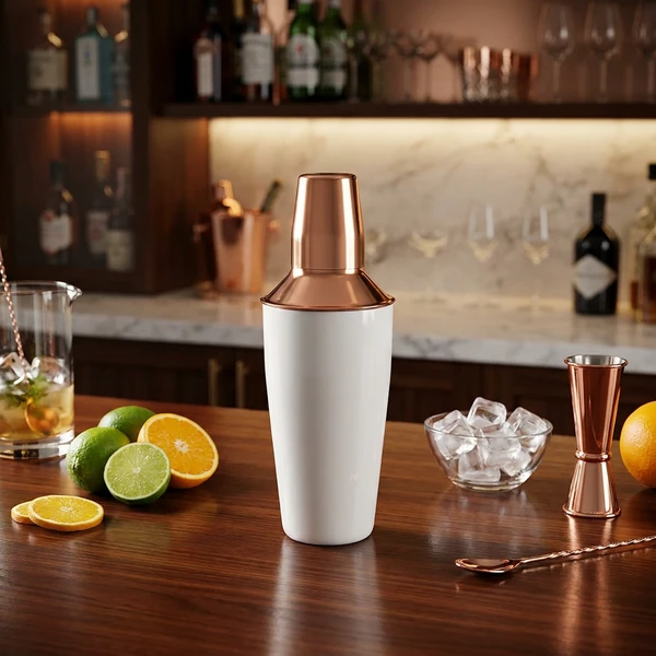 Cocktail Shaker Weiß und Kupfer 750 ml 4778860 by COSY & TRENDY color Svart