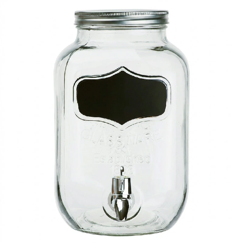 Getränkespender mit Kreidetafel 4,5 L Glas 2768084 by COSY & TRENDY color Svart