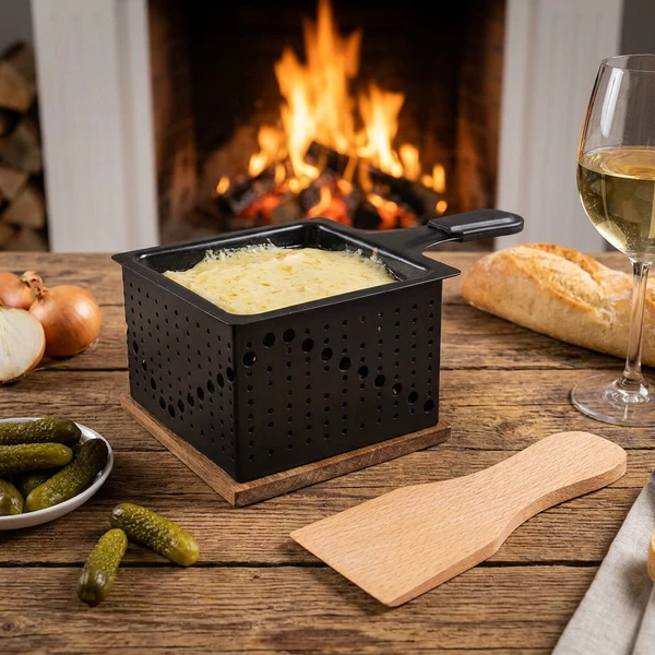Raclette-Grill Quadratisch für 1 Person 16 cm 5659003 by COSY & TRENDY color Svart