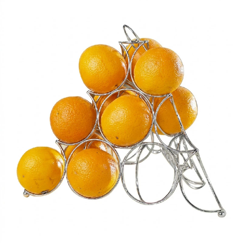 Orangenhalter Draht Edelstahl 32x32x27cm CK0194 by COSY & TRENDY color Svart