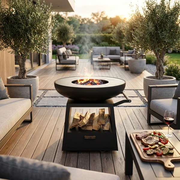 Nomad Grill aus schwarzem Cortenstahl 3165128 by COSY & TRENDY color Svart