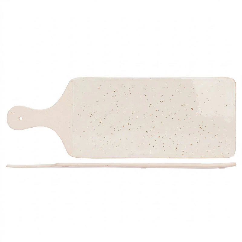 Servierplatte Steingut Quartz 40cm 4023395 by COSY & TRENDY color Svart