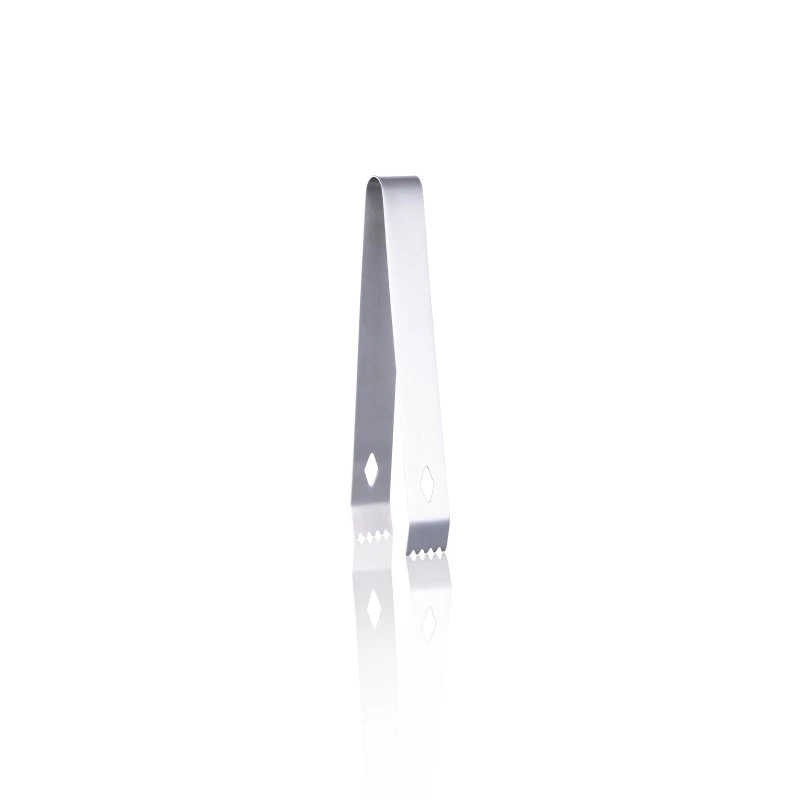 Eiszange aus gebürstetem Edelstahl - 17,5 cm ITB0005  color Svart