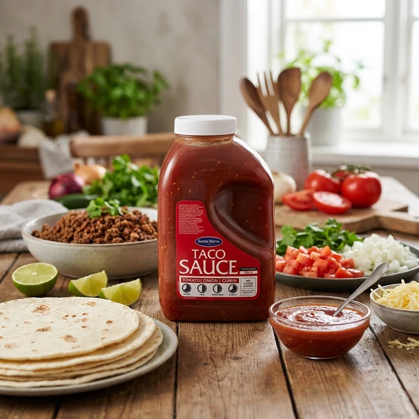 Tacosauce Mild Chili 233587 by SANTA M color Svart