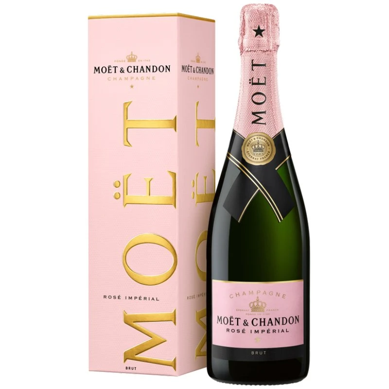 Moët & Chandon Champagne Rosé Impérial FL 75 (Giftbox) 30041  color Svart