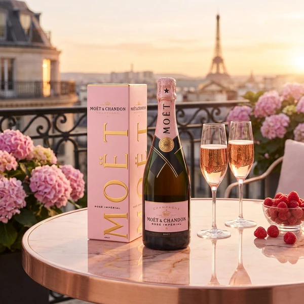 Moët & Chandon Champagne Rosé Impérial FL 75 (Giftbox) 30041  color Svart