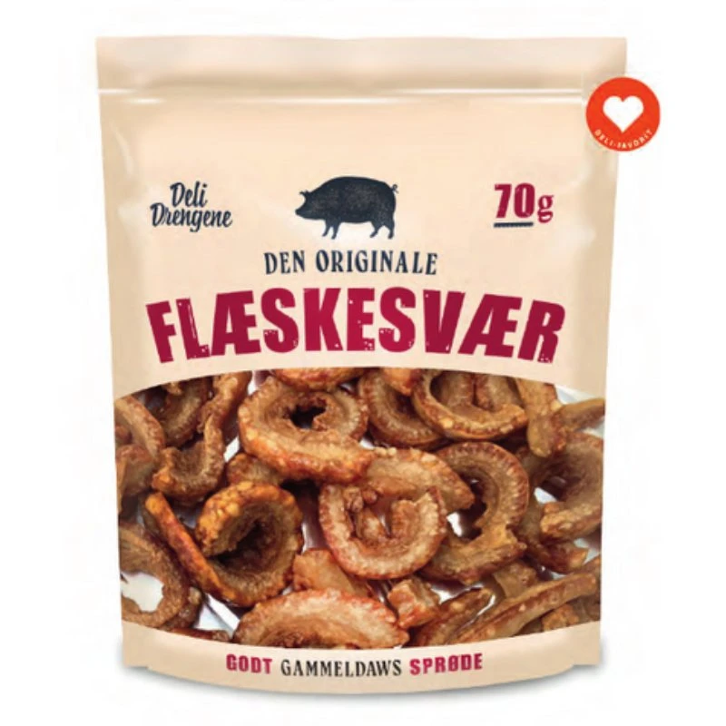 Original Dänische Schweinekrusten 70 g 84567  color Svart