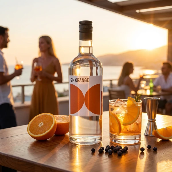 The Dane Gin Orange 70 cl 1010907  color Svart