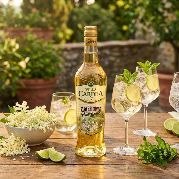 Villa Cardea Elderflower Aperitif 70 cl 1010181  color Svart