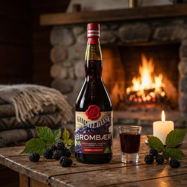 Gammel Dansk Brombær Bitter 70 cl 1044353  color Svart