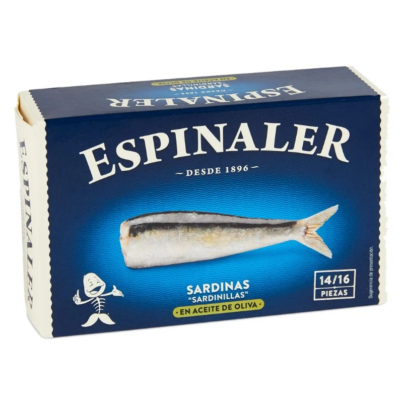 Espinaler Sardinen in Olivenöl 125ml/81g 59112  color Svart